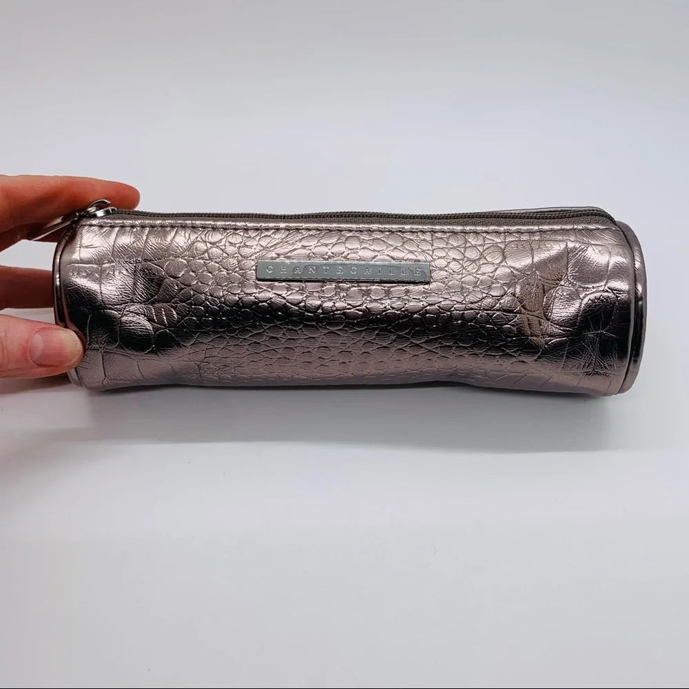 NWOT Chantecaille Cosmetic Travel Bag Pewter